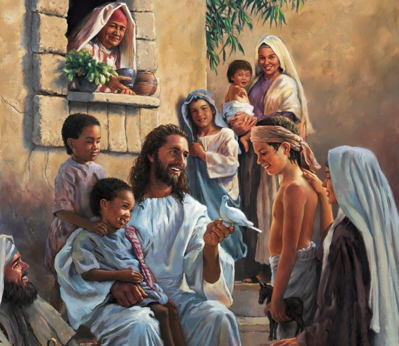 Jésus avait de vrais amis Jesus-and-child-jesus-7192958-800-693